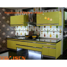 Cabinet de conception de cuisine commerciale en acier inoxydable de haute qualité